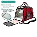 PetAmi Airline Approved Pet Carrier for Cat, Soft Sided Dog Carrier for Small Dogs, Cat Travel Supplies Accessories for Indoor Cats, Ventilated Pet Carrying Bag Medium Large Kitten Puppy, Small Red