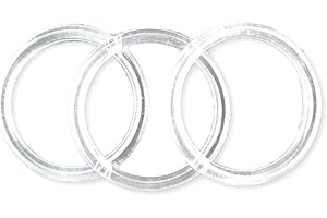 3 inch Clear Plastic Acrylic Craft Rings 5/16 inch Thick 12 Pieces