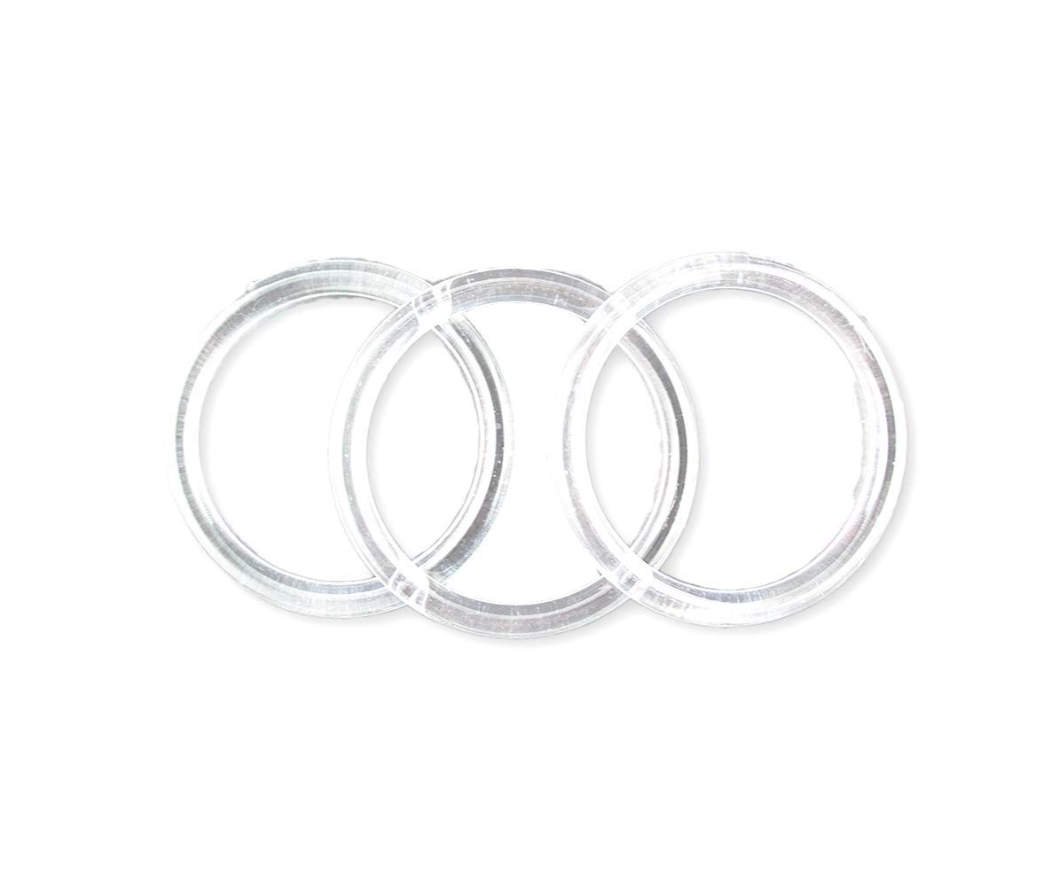 Photo 1 of 4 inch Clear Plastic Acrylic Craft Rings 5/16 inch Thick 12 Pieces