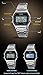 Classic Unisex Digital Electronic Multifunctional Military Sports Watch Waterproof Square Led Watch Chronograph Fashion Stainless Steel Business Watches for Men (Gold)