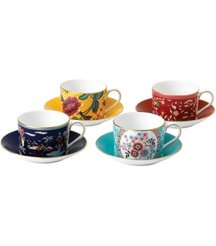 Amazon.com | Wedgwood Sarah's Garden Fine Earthenware Teacup and