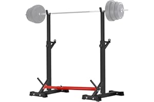 CANPA Adjustable Squat Rack Stand Multi-Function Barbell Rack Weight Lifting Gym Dumbbell Racks Home Gym Bench Press Rack Dumbbell Racks Stands 600Lbs