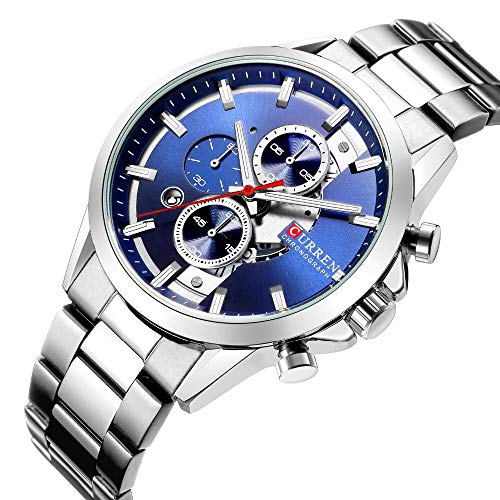 Curren 8325 - Reloj de pulsera para hombre, diseño de zona horaria múltiple - Imagen 2