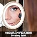 Fancii Daylight LED 10X Magnifying Makeup Mirror - 8.0