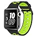 Compatible Apple Watch Band 42mm/ 44mm, Alritz Silicone Sport Strap Replacement for Apple Watch Series 4/Series 3/Series 2/Series 1/Nike+