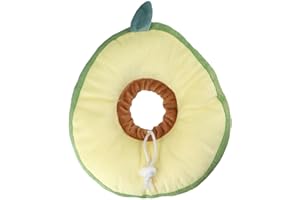 hobbyme Soft Cute Cat Cotton Cones, Avocado Neck Cone After Surgery, Toast Bread Adjustable Cat Collar, Protective Cat Recovery Elizabethan Collar, Fit for Cats