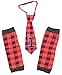 1st Birthday Boy Outfit Lumberjack Cake Smash Baby Set Buffalo Plaid Necktie & Leg Warmers Outfit