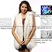 Women Faux Fur Outwear Winter Light Up Burning Glow Fluffy Sparking Rainbow LED Costume Waistcoat