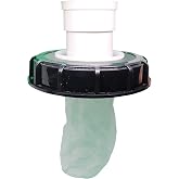 samou IBC Lid Filter 165 mm Straight Ton Barrel Cover with Nylon Washable IBC Tank Lid Filter for mounting on IBC Container Rainwater Tank IBC 1000 Liters DN150