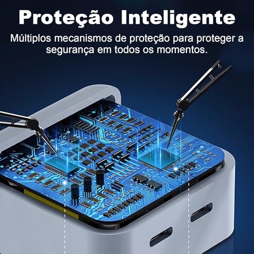 H'MASTON Carregador Tipo C Fonte 40W com Dupla Usb C Rápido Carregamento Simultaneo Compatível com iPhone iPad Samsung
