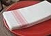 SimuLinen Farmhouse Bistro White & Red Stripe Dinner Napkins Cloth-Like Disposable Napkins Paper - Soft, Absorbent, Durable, Large (19