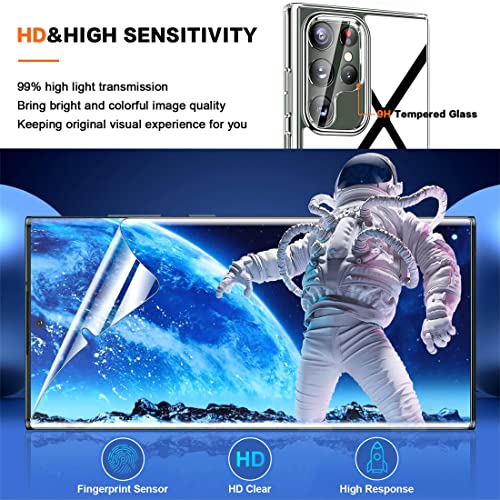 Arshek [3+3 Pack] For Samsung Galaxy S23 Ultra Screen Protector [Not