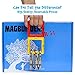 Magbuilders Magnetic Tile Fire Truck Toy - 34 Large Pieces including 2 Firemen and Flashing Siren, Strong magnets make it easy for your little fireman to build