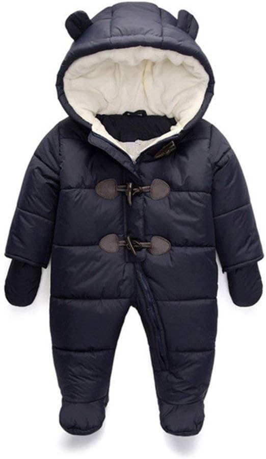Baby Winter Clothes Newborn Fleece Bunting Infant Snowsuit Girl