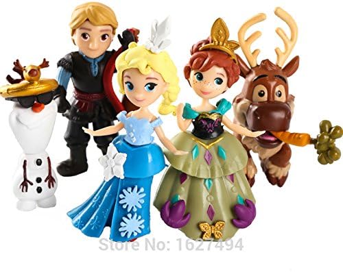 Snow Queen Elsa Anna Princess Dolls Statue PVC Action Figures Ice Palace Throne Olaf Anime Figurines Castle Play Set Kids Toys