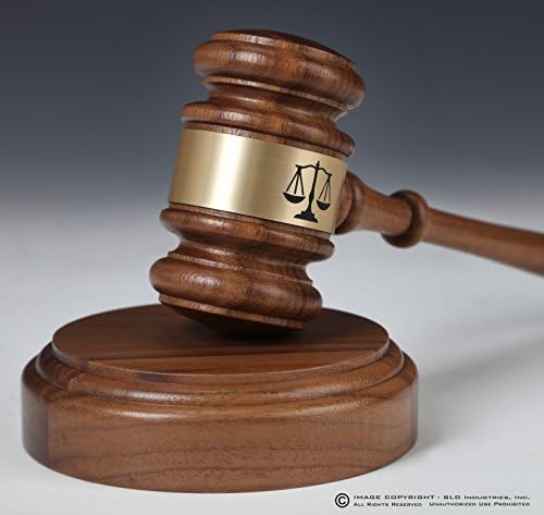 Gavel Set with Sounding Block, GENUINE SOLID WALNUT, Custom Engraved Gavel Band, Lawyer Gift, Judge Gift, Mayor Gift, City Council Gift