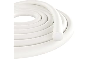 Storystore Backer Rod,1" Diameter x 16.4' Length White EPDM Rubber Caulk Saver for Gaps and Weather Stripping Door Seal, Concrete Expansion Joint Filler