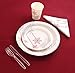 Christmas Disposable Dinnerware for 40 Guests, 280 Pieces Set of Paper Plates, Cups, Napkins, Plastic Forks and Knives (Party Pack For 40)