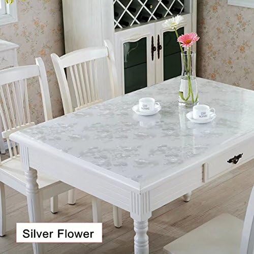 Soft Glass Alike PVC Table Pad Waterproof Tablecloth for Table/Desk Lab Bench 27.5 x 47 Inches