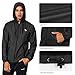 BALEAF Men's Sports Windbreaker Running Track Workout Jackets Lightweight Water Resistant Jackets Zip Pockets Black Size M