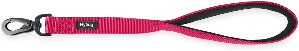 Hyhug Design Traffic Durable Nylon Short Lead with Soft Padded Neoprene Lined Handle for Medium Large Giant Boy and Girl Dogs -Walking - Image 5