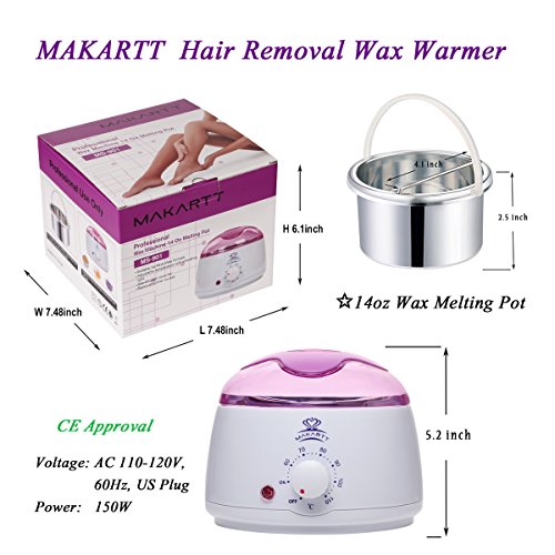 Makartt Hair Removal Wax Warmer Melter Heater Electric 14 oz Waxing