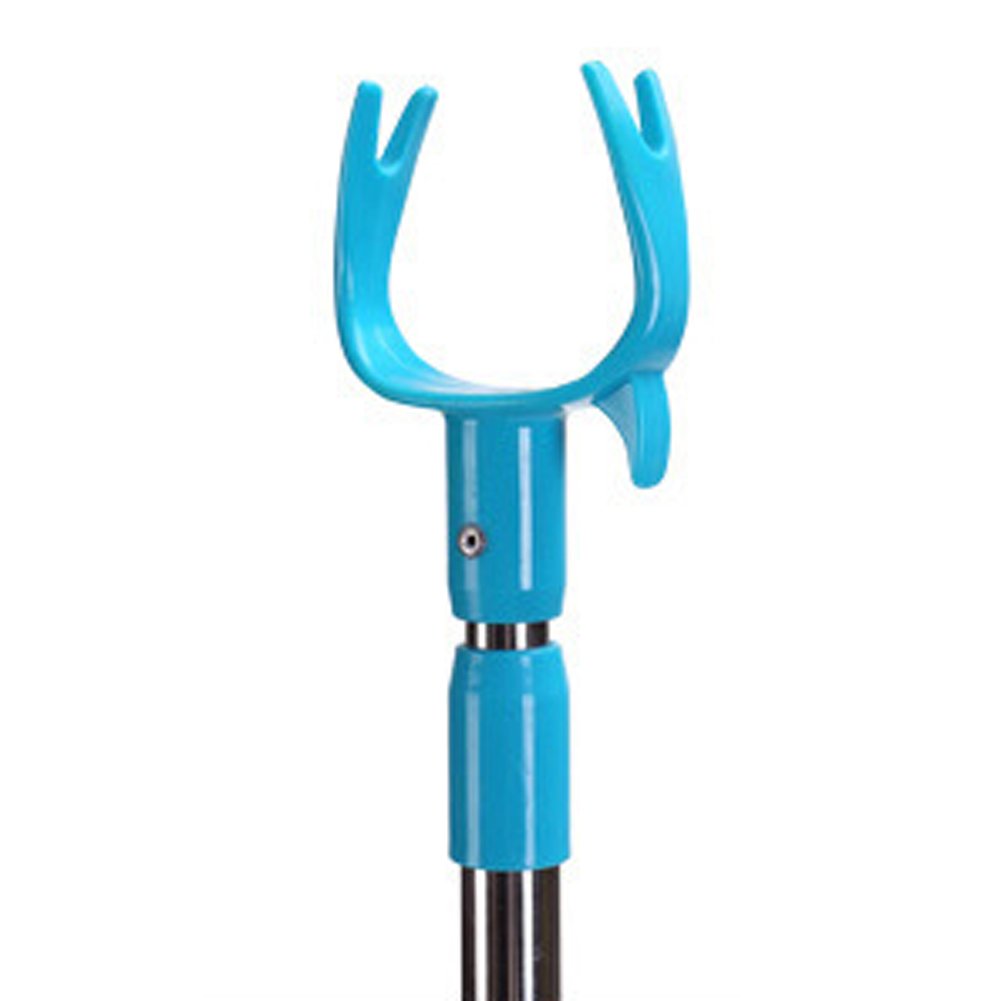 Julvie Stainless Steel Telescopic Pole Clothes Hooks Hanger