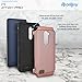 CellJoy Case Compatible with ZTE Zmax Pro [Deluxe Shock Armor] (Rose) ZTE Z981 Slim Fit Dual Layer Protective [[Shockproof]] Hybrid Chrome {Impact Resistant} Bumper Premium Elegant - Thin Hard Cover