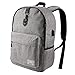 Laptop Backpack-Beyle Anti-theft Water Resistant Travel laptop backpack with USB Charging Port School Bookbag for College Travel Backpack designed for 17-Inchand Notebook,Grey