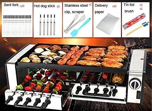 review Asdasd Household Electric Electric Grill Commercial Barbecue Pot, Korean smokeless Paper Barbecue Machine Outdoor Barbecue