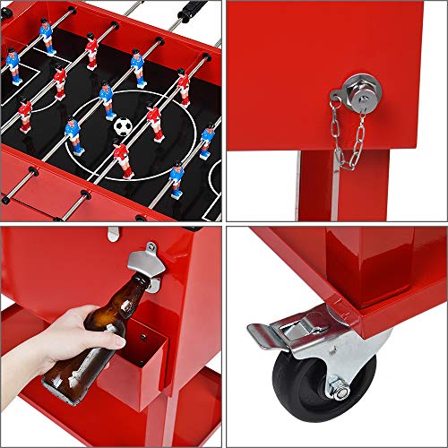 UPHA 68 Quart Rolling Patio Cooler for Outdoor Pool Party, Protable