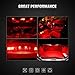 AUXLIGHT 194 168 2825 W5W T10 LED Bulbs Brilliant Red, Ultra Bright Error Free 9-SMD 2835 Chipsets Replacement for Car Interior Dome Map Door Courtesy License Plate Lights (Pack of 2)