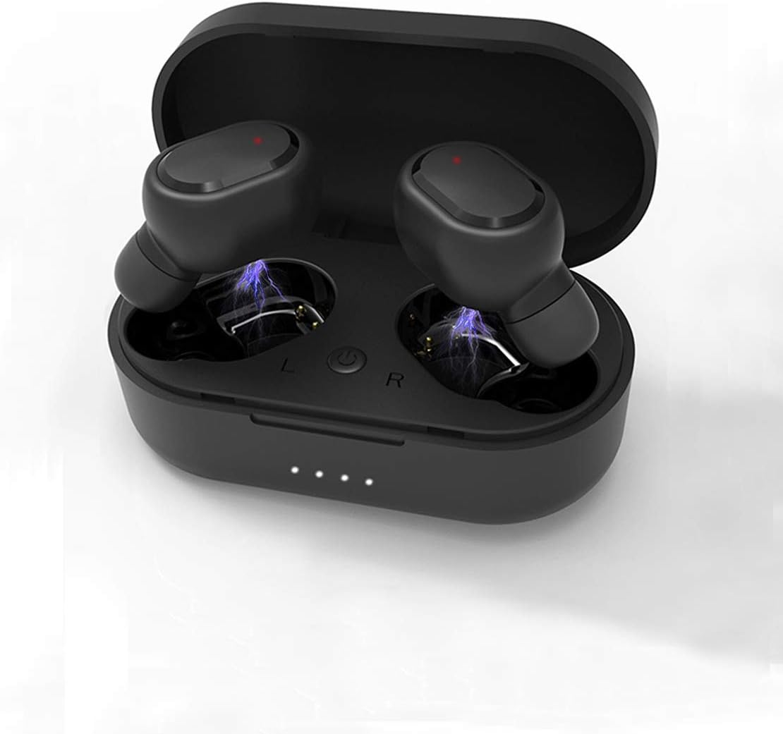 Meya Happy Digistream M1 Series BT 5.0 TWS Twins Earbuds Wireless Bluetooth Earphones with Mic and Portable Earphone Charging Case, Superior Bass with Mu5 High Clarity Sound Speakers