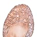 EGELEXY Womens Slip On Ballet Flats Jelly Mesh Flat Sandals US 7 Pink