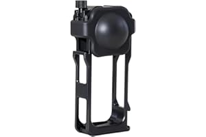 Fotoleey Aluminum Metal Frame for Insta360 X4 AIR Camera - Protective Case with Dual Cold Shoe Mounts, 1/4” Thread, Lens Cove