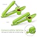 OMorc Cherry Pitter, Cherry Stoner with Food-Grade Silicone Cup, Space-Saving Lock Design and Lengthened Splatter Shield Dishwasher Safe
