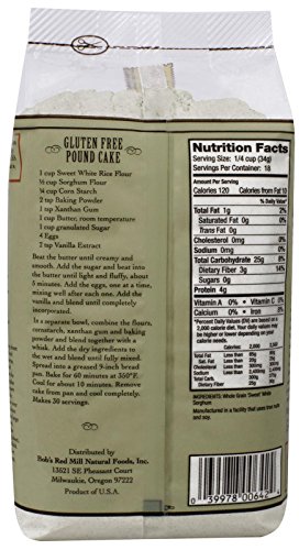 Bob's Red Mill Sweet Sorghum Flour (Gluten-Free) - 22 oz - Image 2