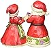 Jim Shore Heartwood Creek Mini Santa and Mrs. Claus Stone Resin Figurine, 3.125”