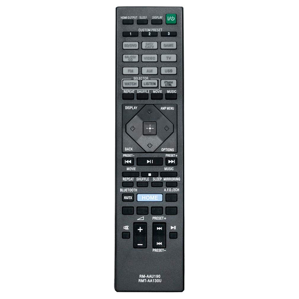 RMT-AA130U Replace Remote Control - VINABTY RM-AAU190 RMT-AA130U Remote Control Replacement for Sony TR-DN860 STR-DN1060 STRDN860 STRDN1060 RMT-AA130U RMT-AAU190 Receiver