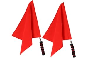Parliky 2pcs Sending Flag Signal Flag Handheld Volleyball for Sports Judge Use
