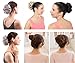 merrylight Ladies Hair Bun Chignon Hairpiece Scrunchie Hairpiece Scrunchie(Mixed Dark Grey&White-M33/60)