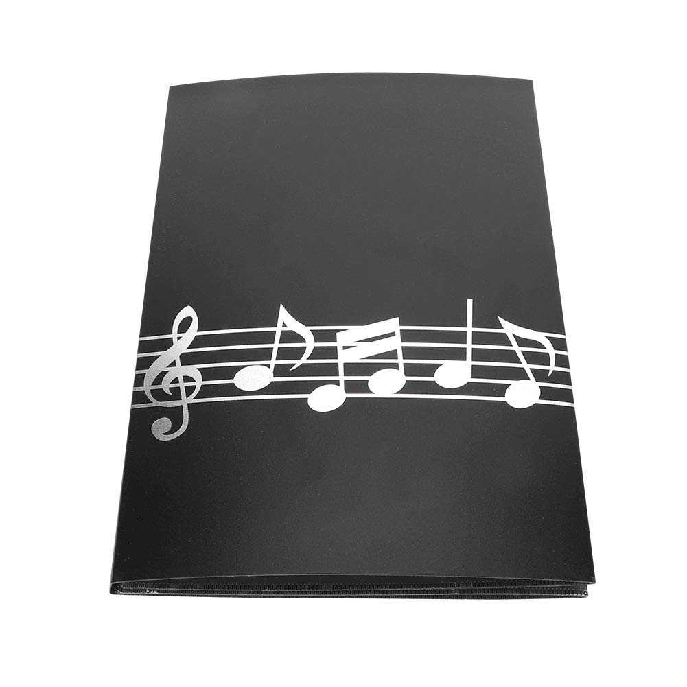 A4 Sheet Music Folder, 6 Pages Sheet Music Organizer,Transparent Film Splint Piano Music Score,Guitar Violin Expansion Clip,Music Sheet holder