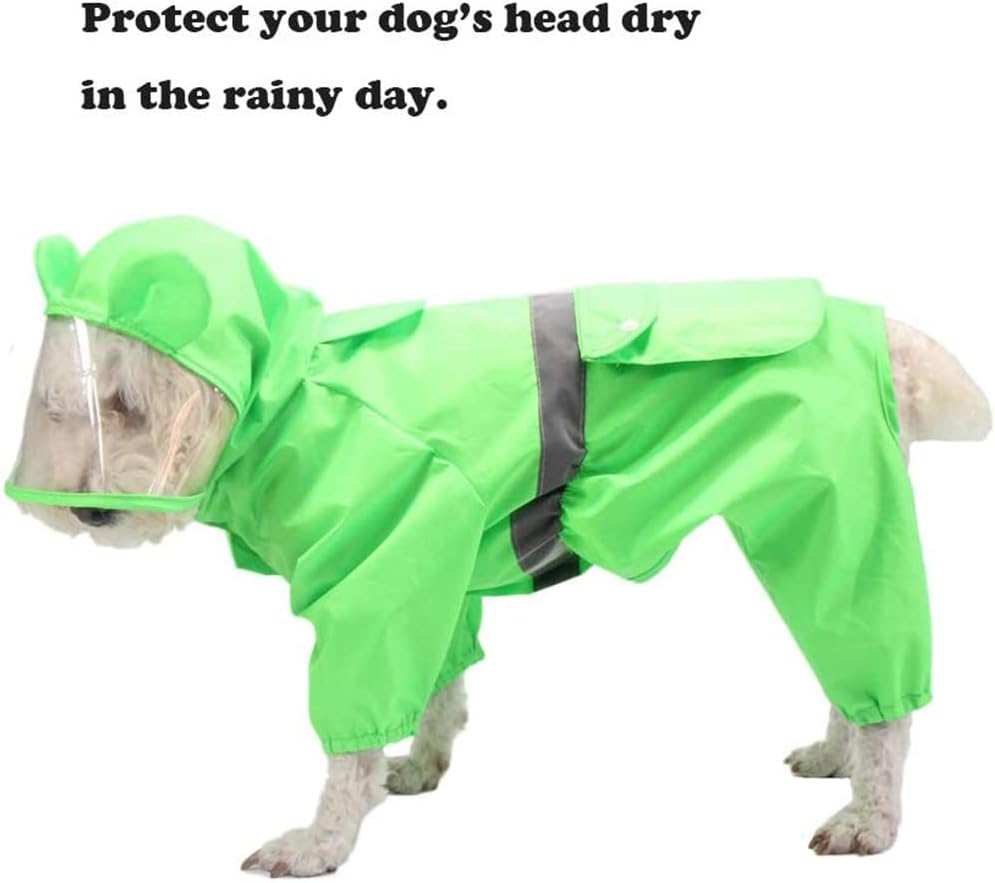 Homieco Dog Raincoat with Hoodie Reflective Safety Strips - Image 3