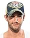 ililily Route 66 Wing Logo Patch Denim Mesh Back Snapback Hat Baseball Cap (ballcap-1081-1)