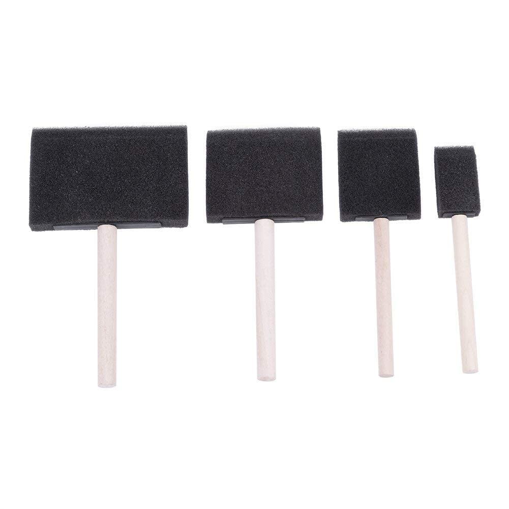 2.5cm 5cm 7.5cm 10cm 4 Size Brush Painting Sponge4 Pcs Foam Brush for Acrylics, Stains, Varnishes, Crafts Painting Tools