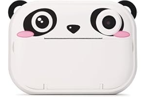 Instant Print Kids Digital Camera & Video Camcorder with Selfie Camera by Kidamento, Scavenger Hunt Momento Book, 32GB Memory Card - Model P