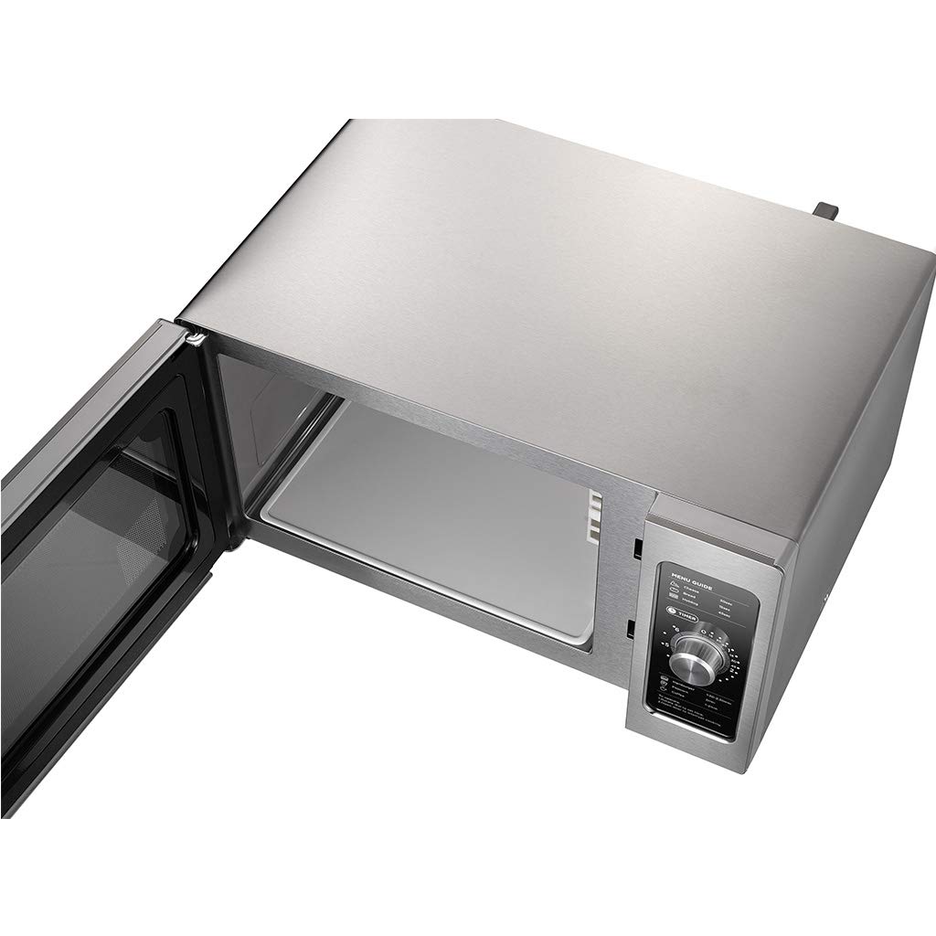 Midea Equipment 1025F0A Countertop Commercial Microwave Oven with Dial, 1000W, Stainless Steel.9 CuFt