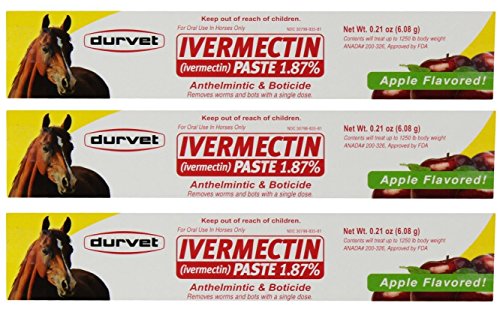 Ivermectin Paste Dewormer 6.08g dose 1.87 Apple