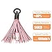 USB Leather Tassel with 7-Inch 2.4 Amp ChargeSync Cable for lPhone, lPad, Nkomax Keychain Ring USB Cable (Pink)