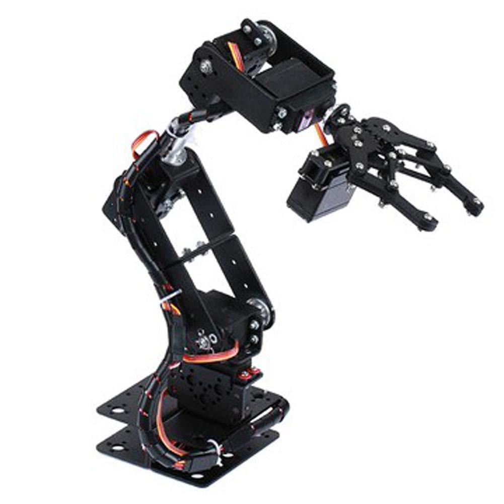 6DOF Robotic Arm Multi-Degree of Freedom Robot Steering Gear Educational DIY Precision Grab Maker Kit for STEM Learning and Hobby Projects